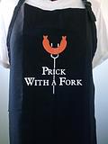 PRICK WITH A FORK BBQ grill webber cook chef sausage Snag Black OSFM unisex men dad grandad fathers day Adult apron Moonlight Made